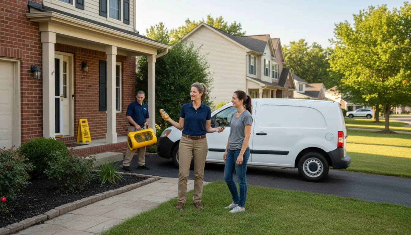 Residential water damage restoration in Cheneyville, LA